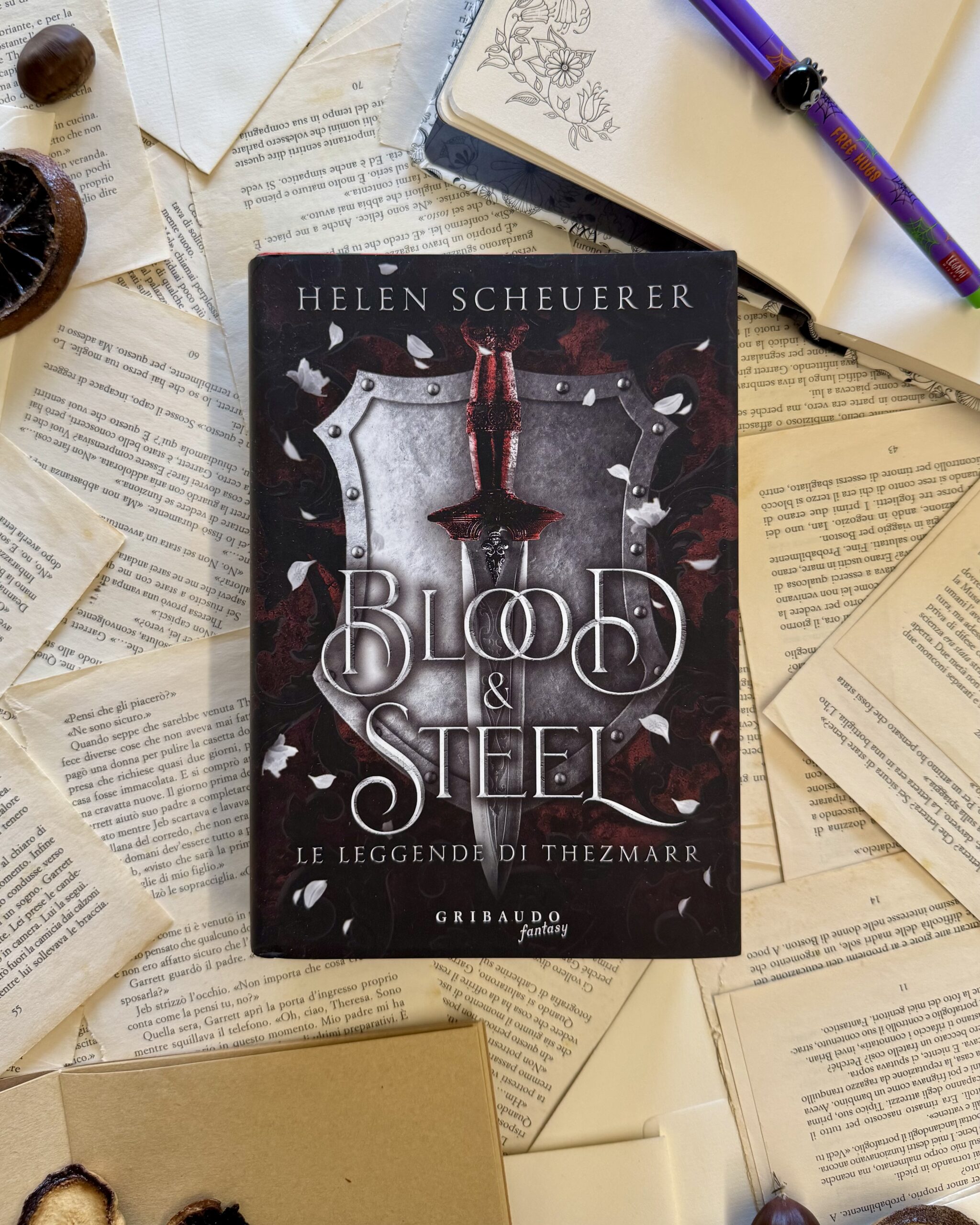 Blood & Steel, Helen Scheuerer, le leggende di thezmarr, gribaudo, romantasy, fourth wing, amore, fantasy, serie